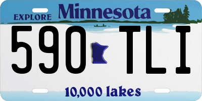 MN license plate 590TLI