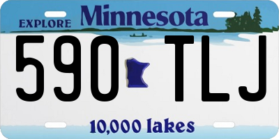 MN license plate 590TLJ