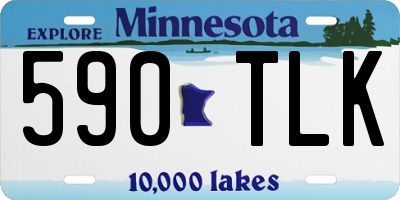 MN license plate 590TLK