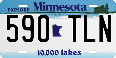 MN license plate 590TLN