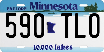 MN license plate 590TLO