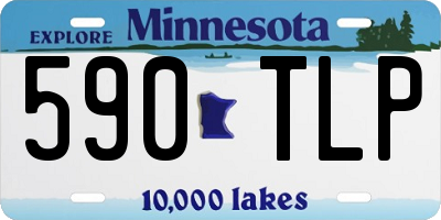 MN license plate 590TLP