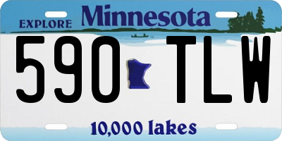 MN license plate 590TLW