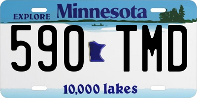 MN license plate 590TMD