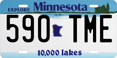 MN license plate 590TME