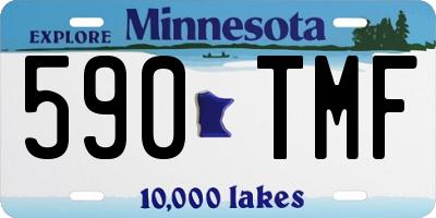 MN license plate 590TMF