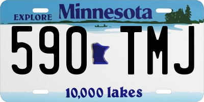 MN license plate 590TMJ