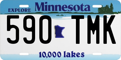 MN license plate 590TMK