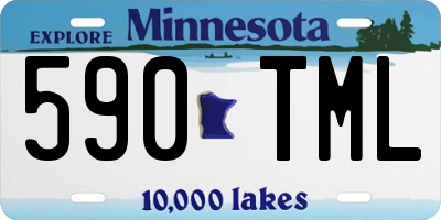 MN license plate 590TML