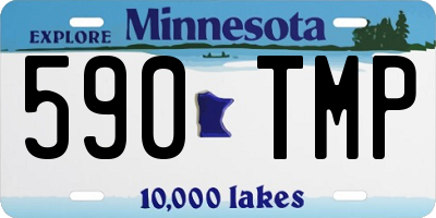 MN license plate 590TMP