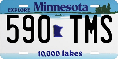 MN license plate 590TMS