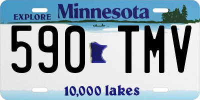 MN license plate 590TMV