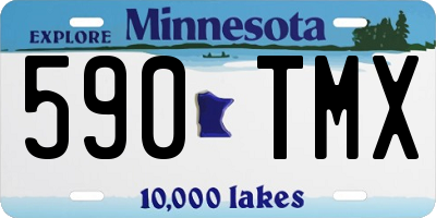 MN license plate 590TMX