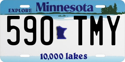 MN license plate 590TMY