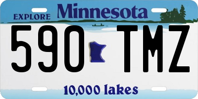 MN license plate 590TMZ