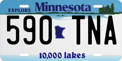 MN license plate 590TNA