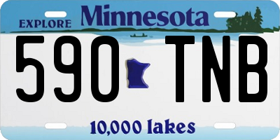 MN license plate 590TNB