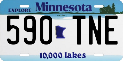 MN license plate 590TNE