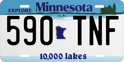 MN license plate 590TNF