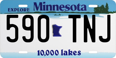MN license plate 590TNJ