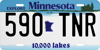MN license plate 590TNR