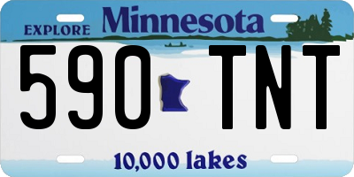 MN license plate 590TNT