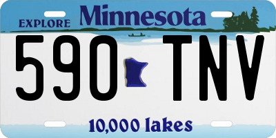 MN license plate 590TNV