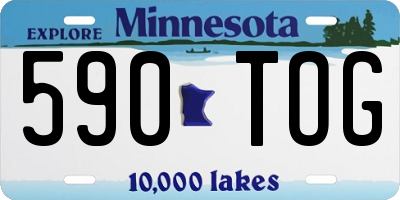 MN license plate 590TOG