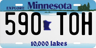 MN license plate 590TOH
