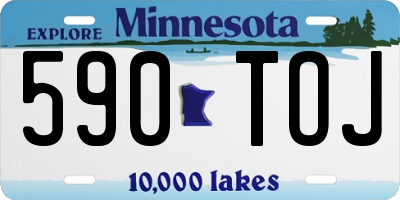 MN license plate 590TOJ