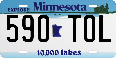MN license plate 590TOL