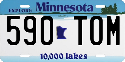 MN license plate 590TOM