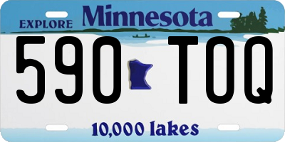 MN license plate 590TOQ