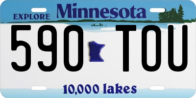 MN license plate 590TOU