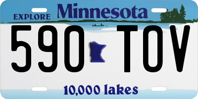 MN license plate 590TOV