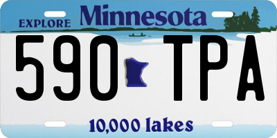 MN license plate 590TPA