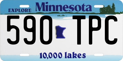 MN license plate 590TPC