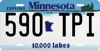 MN license plate 590TPI