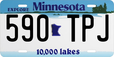 MN license plate 590TPJ