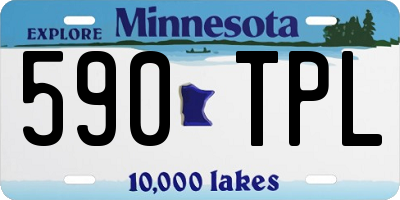 MN license plate 590TPL