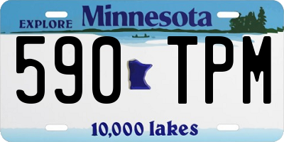 MN license plate 590TPM