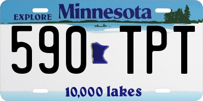MN license plate 590TPT
