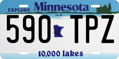 MN license plate 590TPZ