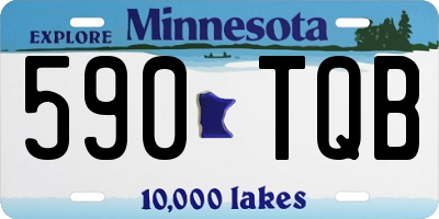 MN license plate 590TQB