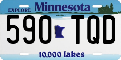 MN license plate 590TQD