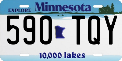 MN license plate 590TQY