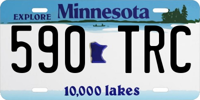 MN license plate 590TRC