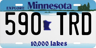 MN license plate 590TRD