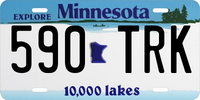 MN license plate 590TRK