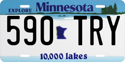MN license plate 590TRY